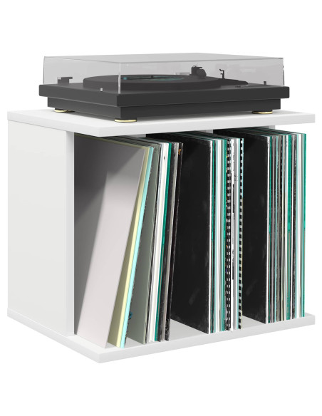Storage per dischi in vinile Bianco 42 x 33 x 36 cm