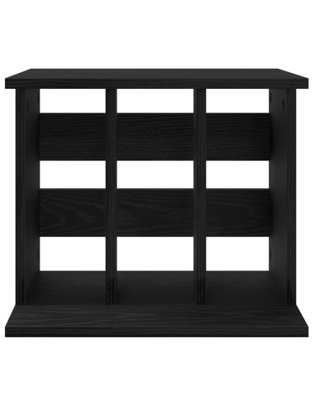 Storage per dischi in vinile Rovere Nero 42 x 33 x 36 cm