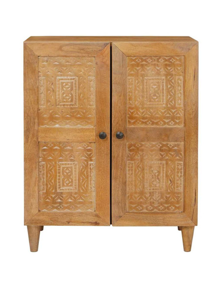 Credenza Marrone chiaro 60 x 33 x 75 cm legno massello di mango