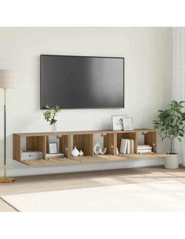 Set mobile TV 3 pcs Marrone 60 x 30 x 30 cm Legno multistrato