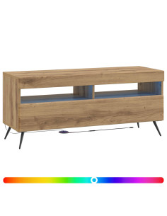 Mobile TV LED Rovere Artigianale Legno ingegnerizzato 2