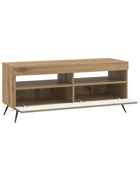 Mobile TV LED Rovere Artigianale Legno ingegnerizzato