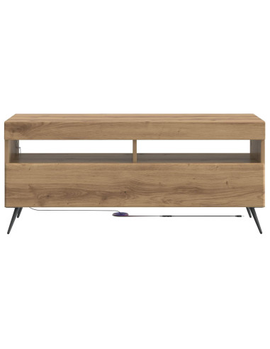 Mobile TV LED Rovere Artigianale Legno ingegnerizzato