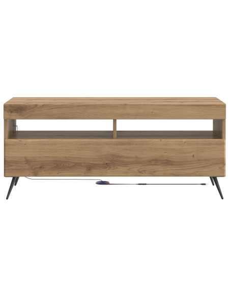 Mobile TV LED Rovere Artigianale Legno ingegnerizzato