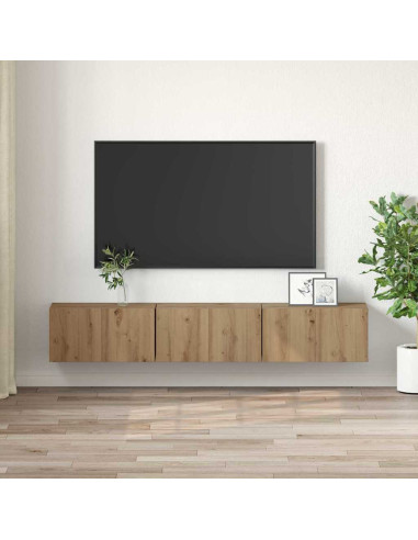 Set mobile TV 3 pcs Marrone 60 x 30 x 30 cm Legno multistrato