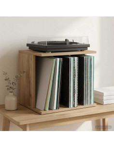 Storage per dischi in vinile Rovere Artigianale 42 x 33 x 36 cm