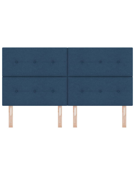 Testiera LED con strisce LED con testiera Blu 180 cm Tessuto