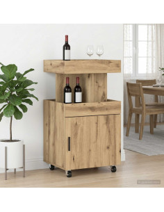 Carrello da Bar Rovere Artigianale 50 x 41 x 89 cm