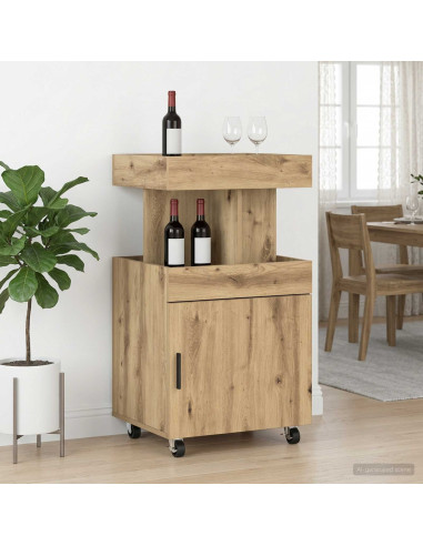 Carrello da Bar Rovere Artigianale 50 x 41 x 89 cm