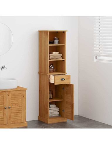Set di mobili per il bagno VIGO 2 pz Marrone e Marrone Miele