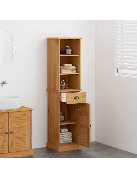 Set di mobili per il bagno VIGO 2 pz Marrone e Marrone Miele