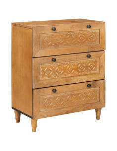 Credenza Marrone chiaro 60 x 33 x 75 cm legno massello di mango 2