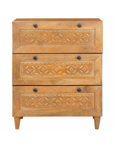 Credenza Marrone chiaro 60 x 33 x 75 cm legno massello di mango