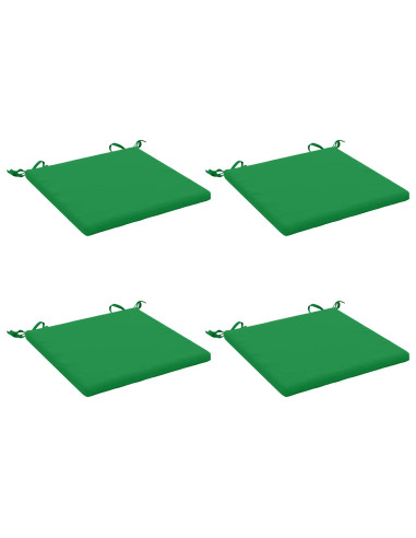 Cuscini per Sedia in 4 Pezzi SOEST 4 pz 100% Poliestere Verde
