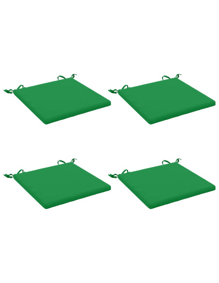Cuscini per Sedia in 4 Pezzi SOEST 4 pz 100% Poliestere Verde
