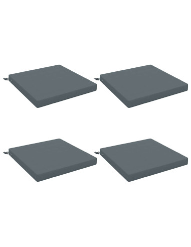 Cuscini per Sedia in 4 Pezzi SOEST 4 pz 100% Poliestere Blu