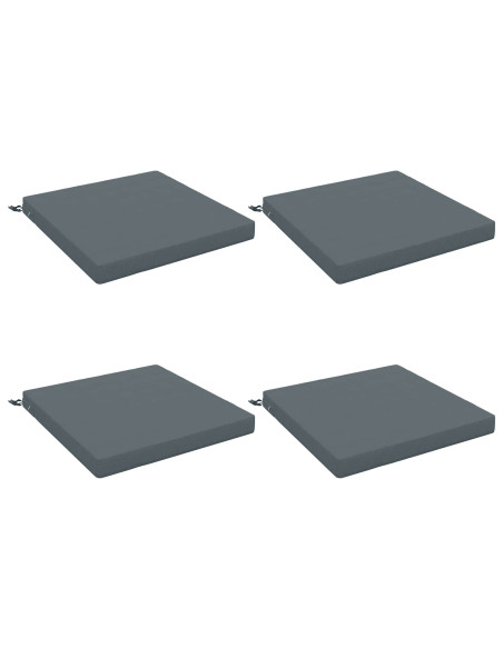 Cuscini per Sedia in 4 Pezzi SOEST 4 pz 100% Poliestere Blu