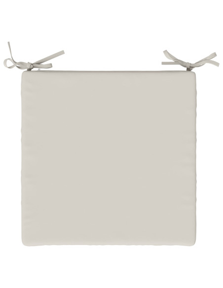 Cuscini per Sedia in 4 Pezzi SOEST 4 pz 100% Poliestere Bianco