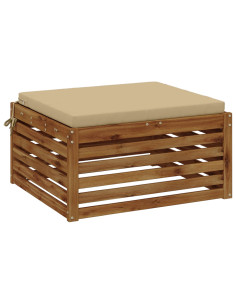 Cuscino per Sedia in Unico Pezzo SOEST 100% Poliestere Beige 2