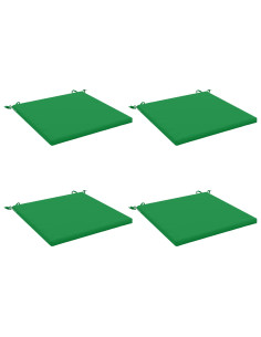Cuscini per Sedia in 4 Pezzi SOEST 4 pz 100% Poliestere Verde