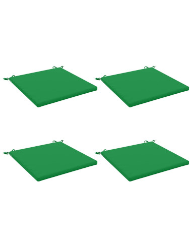Cuscini per Sedia in 4 Pezzi SOEST 4 pz 100% Poliestere Verde