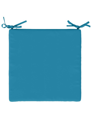 Cuscini per Sedia in 4 Pezzi SOEST 4 pz 100% Poliestere Azzurro