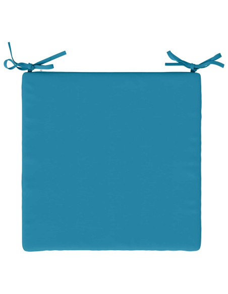 Cuscini per Sedia in 4 Pezzi SOEST 4 pz 100% Poliestere Azzurro