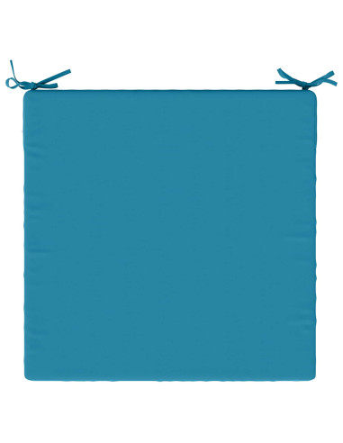 Cuscini per Sedia in 4 Pezzi SOEST 4 pz 100% Poliestere Azzurro
