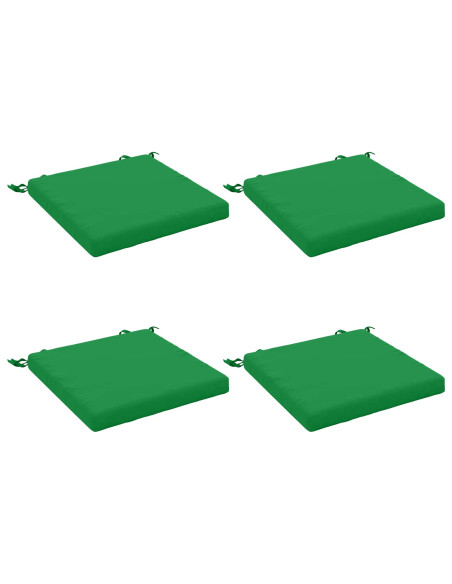 Cuscini per Sedia in 4 Pezzi SOEST 4 pz 100% Poliestere Verde