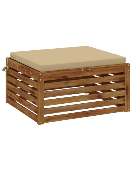 Cuscino per Sedia in Unico Pezzo SOEST 100% Poliestere Beige