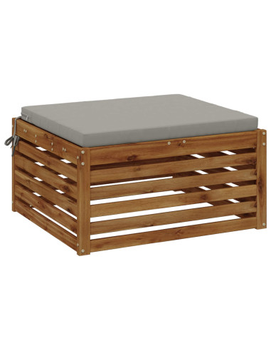 Cuscino per Sedia in Unico Pezzo SOEST 100% Poliestere Grigio