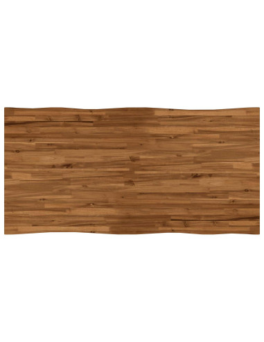 Tavolo da pranzo con bordo vivo 160 x 80 x 75 cm Naturale