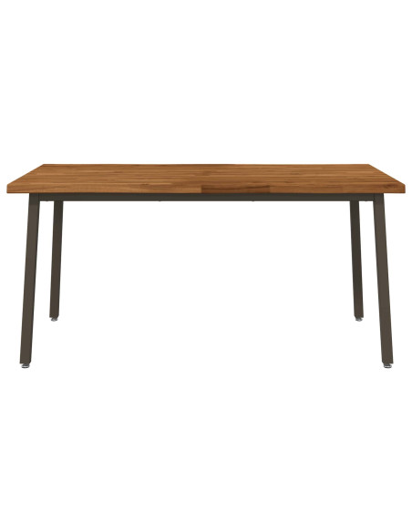 Tavolo da pranzo con bordo vivo 140 x 90 x 75 cm Naturale