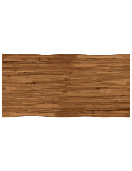 Tavolo da pranzo con bordo vivo 140 x 90 x 75 cm Naturale