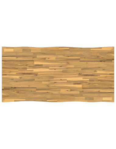 Tavolo da pranzo con bordo vivo 140 x 90 x 75 cm Bianco