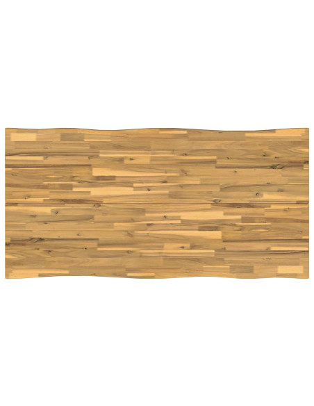 Tavolo da pranzo con bordo vivo 160 x 90 x 75 cm Bianco