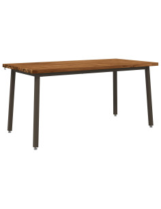 Tavolo da pranzo quadrato 160 x 80 x 75 cm Naturale