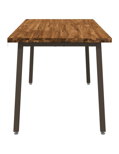 Tavolo da pranzo quadrato 160 x 80 x 75 cm Naturale