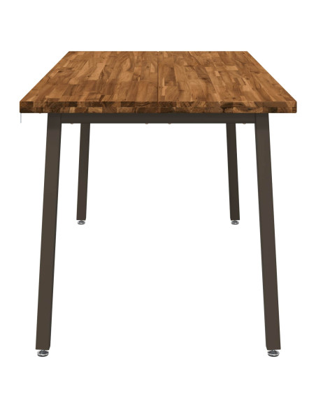 Tavolo da pranzo quadrato 160 x 80 x 75 cm Naturale