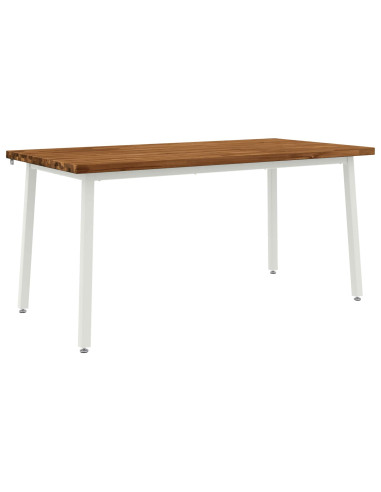 Tavolo da pranzo quadrato 160 x 80 x 75 cm Naturale