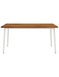 Tavolo da pranzo quadrato 160 x 80 x 75 cm Naturale 2
