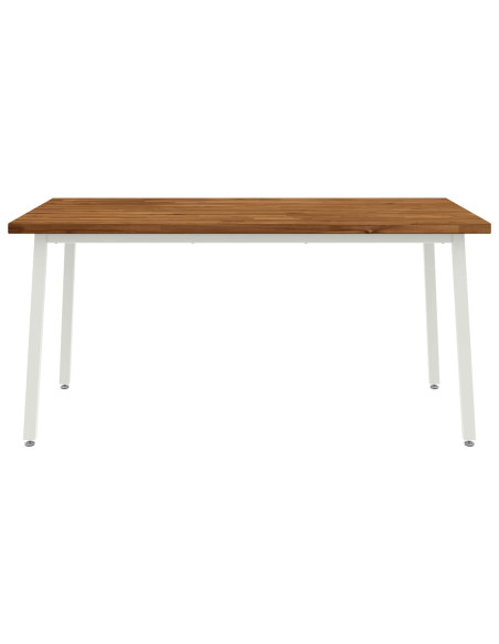 Tavolo da pranzo quadrato 160 x 80 x 75 cm Naturale