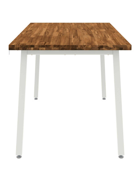 Tavolo da pranzo quadrato 160 x 80 x 75 cm Naturale