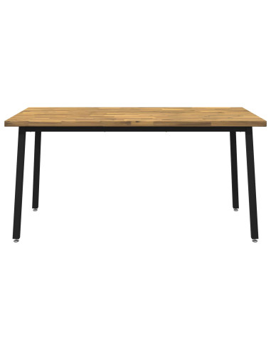 Tavolo da pranzo quadrato 160 x 80 x 75 cm Bianco