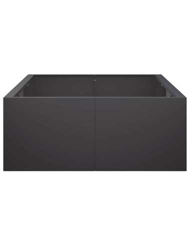 Muro di contenimento 6 pz 200 x 100 x 50 cm Acciaio Nero