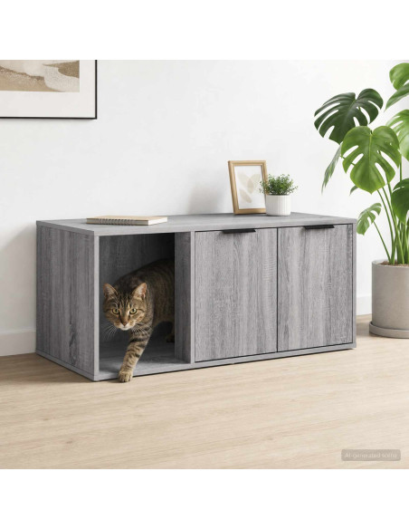 Mobile per gatti Sonoma grigio 100 x 49 x 45 cm