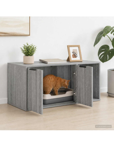 Mobile per gatti Sonoma grigio 100 x 49 x 45 cm