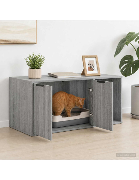 Mobile per gatti Sonoma grigio 100 x 49 x 45 cm
