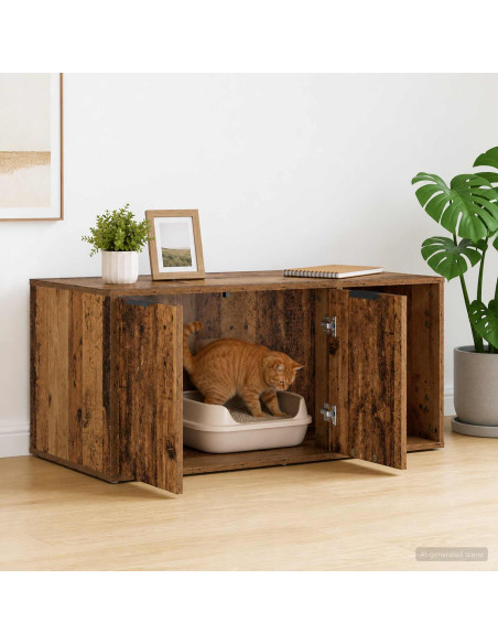 Mobile per gatti Legno antico 100 x 49 x 45 cm