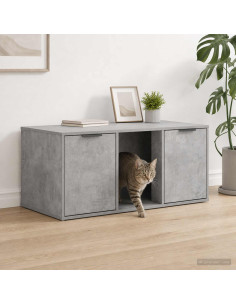 Mobile per gatti Grigio Cemento 100 x 49 x 45 cm